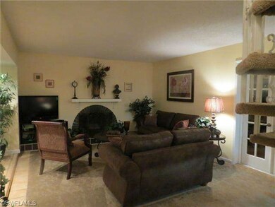 Living Room.  The atrium is to the left.  The door