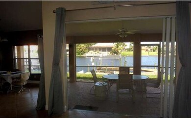 Patio, triple sliding glass door