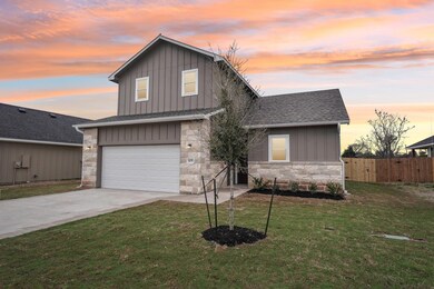 Traditional-style house with board and batten sid