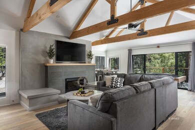 Living Room Leading to Deck over Creek