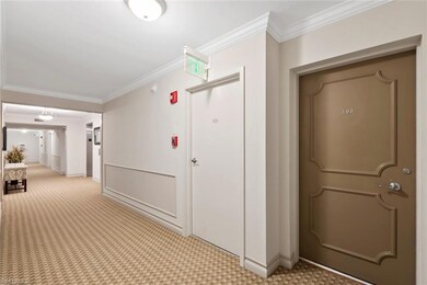 Hall featuring ornamental molding, carpet flooring, and baseboards