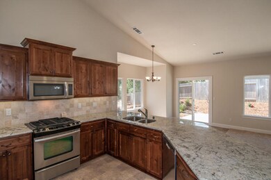 Kitchen looking out to eating area