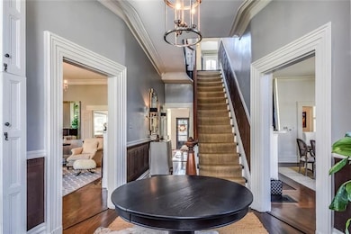 Spacious Foyer with High Ceiling and Amazing Moldi