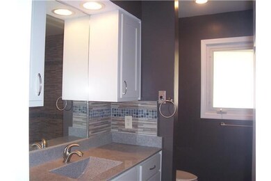 Bathroom. Main bathroom with all new elevated vani