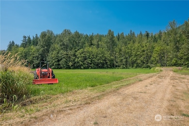Where the property begins on the left.  Nice level space before it goes up.