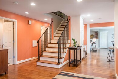 Front entry and view of staircase