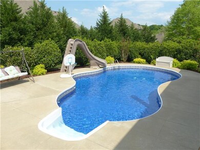 The salt water pool has a new liner and pump. It's the perfect place to spend hot summer days! 