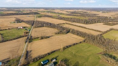 Birds eye view of property with a rural view