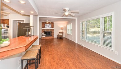 Dining Room with sitting bar open to the kitchen