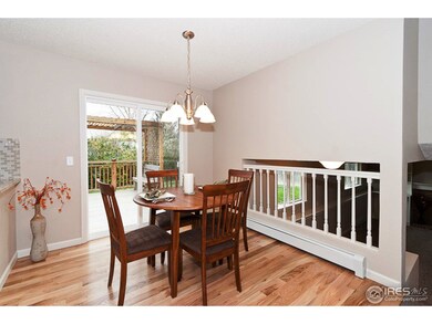 Dining area opens to deck