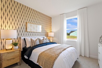 (Photo of model home, finishes will vary) French doors sequester this study from the rest of the first floor living spaces, creating a quiet environment ideal for remote work.