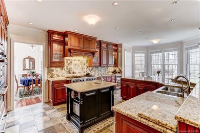 Professional chef's kitchen featuring Viking and S
