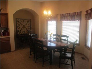 Dining has a niche for a hutch or china cabinet