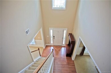 Freshly painted large front entry.