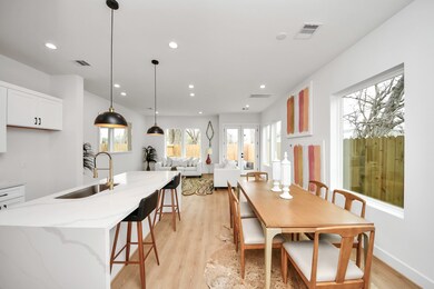 Kitchen is open to the dining area