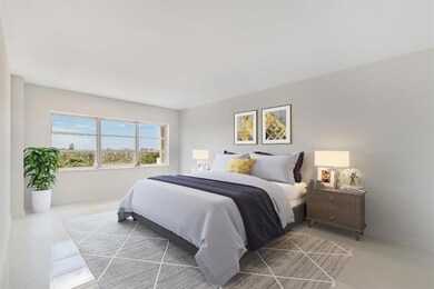Virtually staged master bedroom