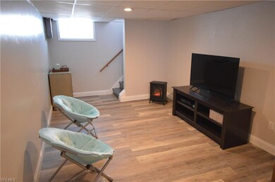 Finished basement area