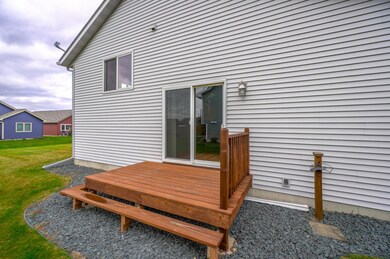 Enjoy your side yard deck for grilling and dining