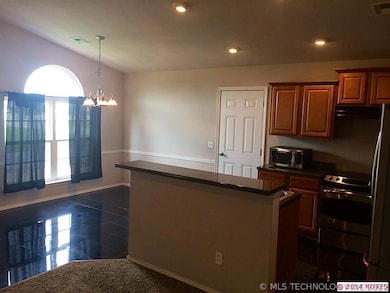Open floor plan with dining