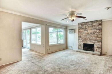 The focal point of the large living room is this f