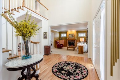 View from foyer to living room