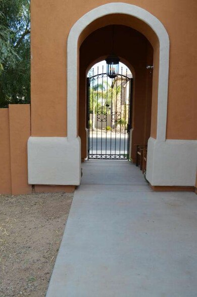Rod Iron Front Courtyard Gate
