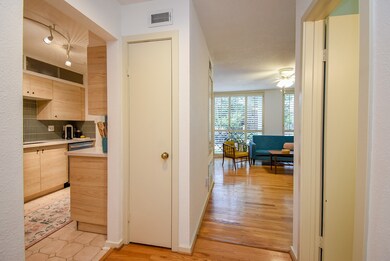 ENTRYWAY FOR HOME HAS VANITY BATH ON THE RIGHT AND