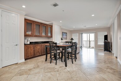 View of Granite Service Bar/ two extra pantries, a