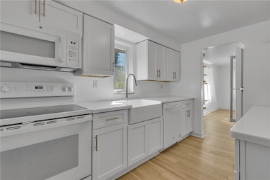 Beautiful, crisp white kitchen