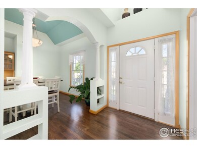 Light and Bright Entry with Vaulted Ceiling