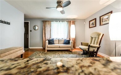 View of Living Room through the pass through.