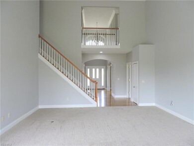 Great room with view of the second floor cat walk