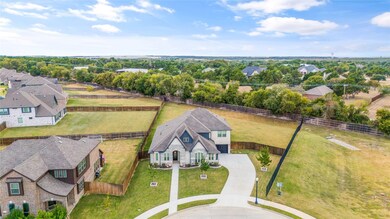 Aerial perspective of suburban area