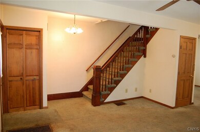 Coat closet by the front entrance