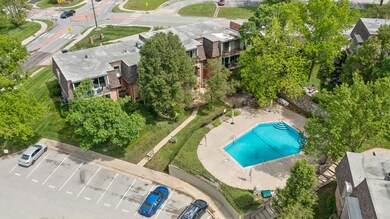 Pool close to the building