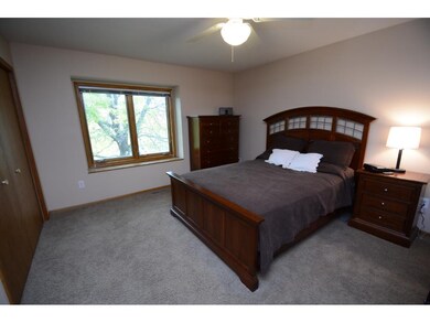 Master bedroom is spacious and connects to the hal