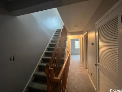 Stairway with carpet