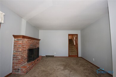 Living room with gas fireplace