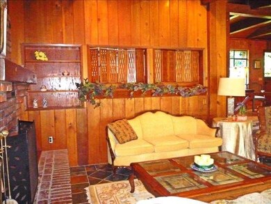 Living room with fireplace