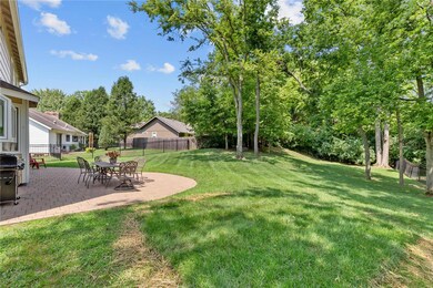 patio overlooking park-like backyard