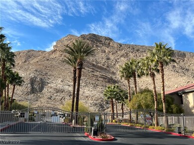 Community is tucked below the majestic mountains.