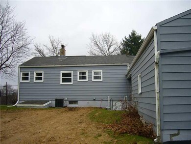 Exterior Back. New line was just put in from the h