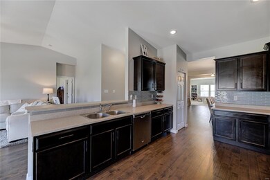 Kitchen opens to all areas of the house making for