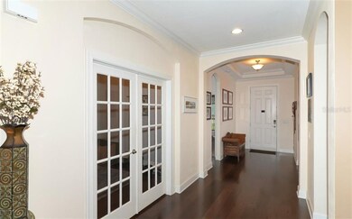 Den and inviting foyer