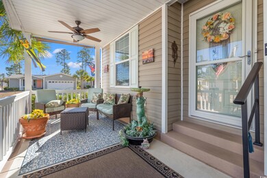 View of patio / terrace featuring ceiling fan and 