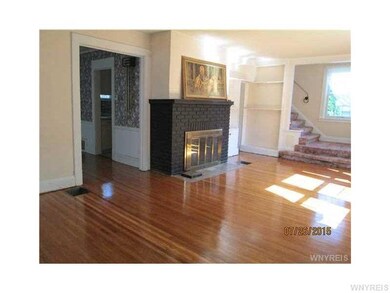 Living Room. Refinished hardwood.