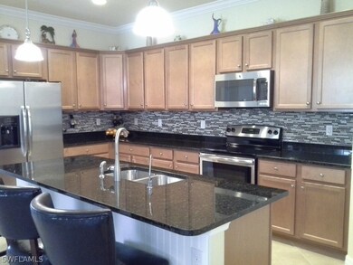 Large open kitchen overlooking Dining / Living are