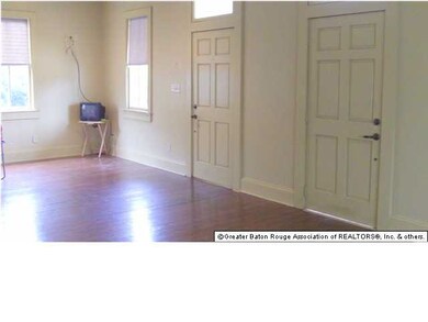 Two doors enter the large living room