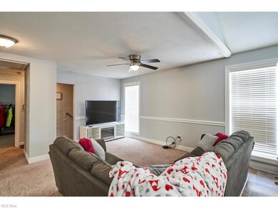 Living room on second floor unit