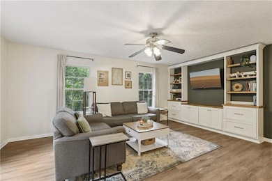 Custom built entertainment center.